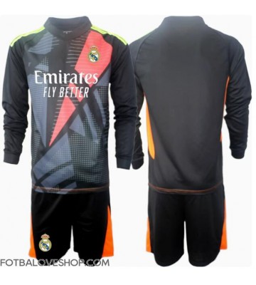 Real Madrid Brankářské Dětské Venkovní Dres 2024-25 Dlouhý Rukáv (+ trenýrky)